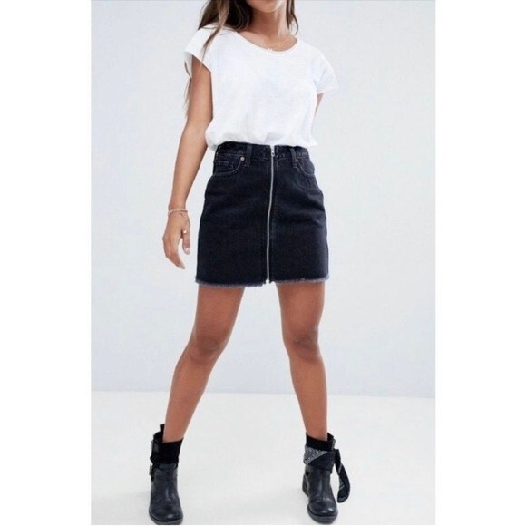 Abercrombie & Fitch Zoe NATURAL RISE VINTAGE A-Line Skirt - Picture 1 of 12